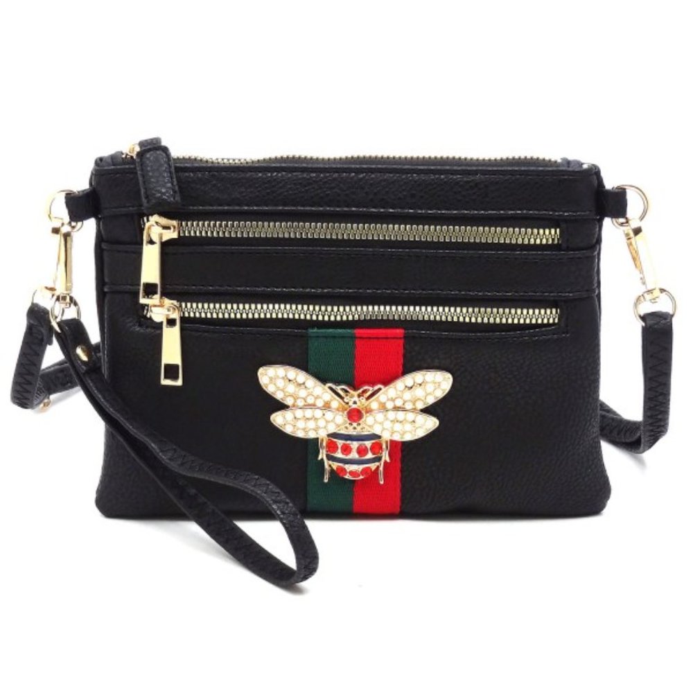 Crossbody handbag-wristlet